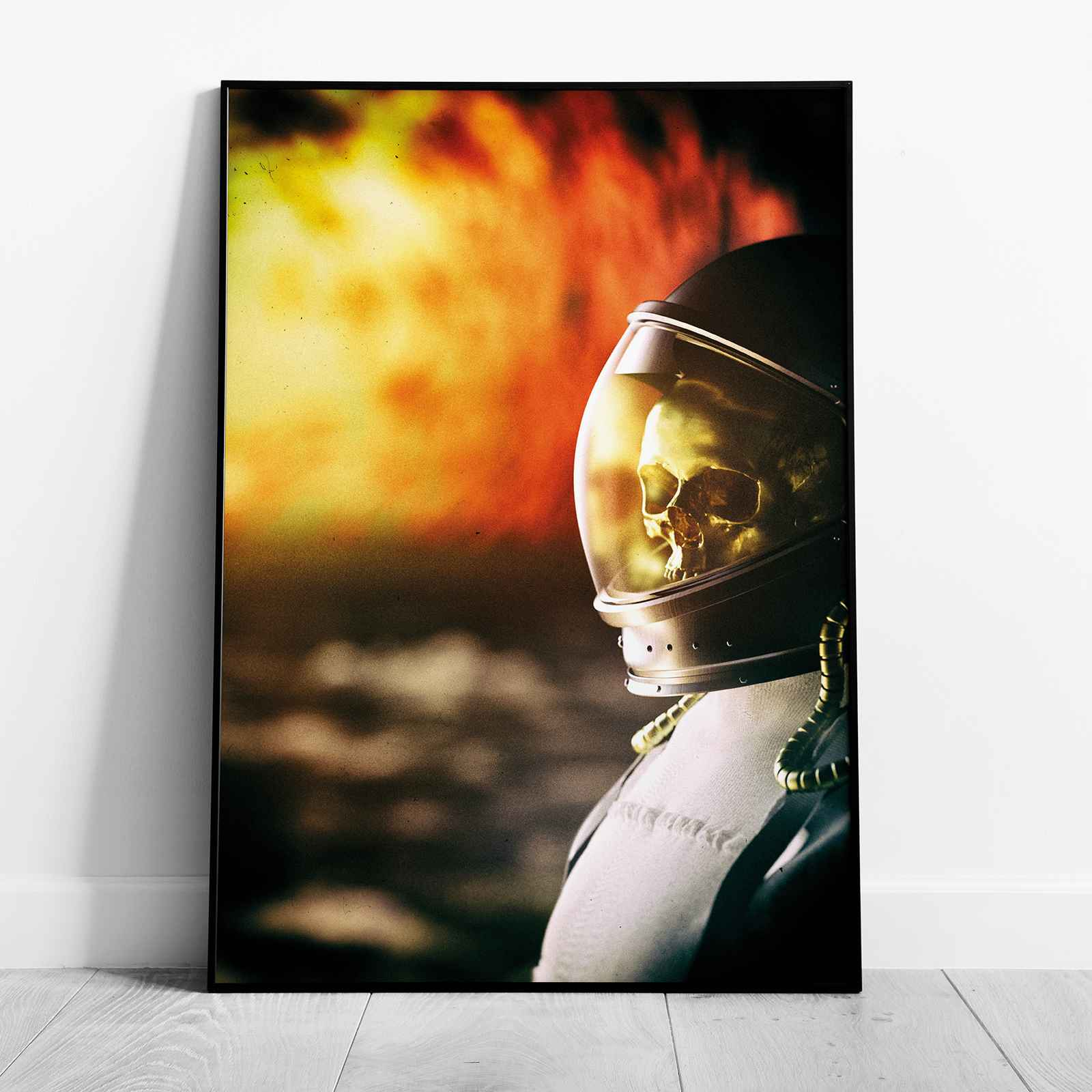 Spaceman Burning in the Sun - Rolled Poster Wall Art Print | House Prints