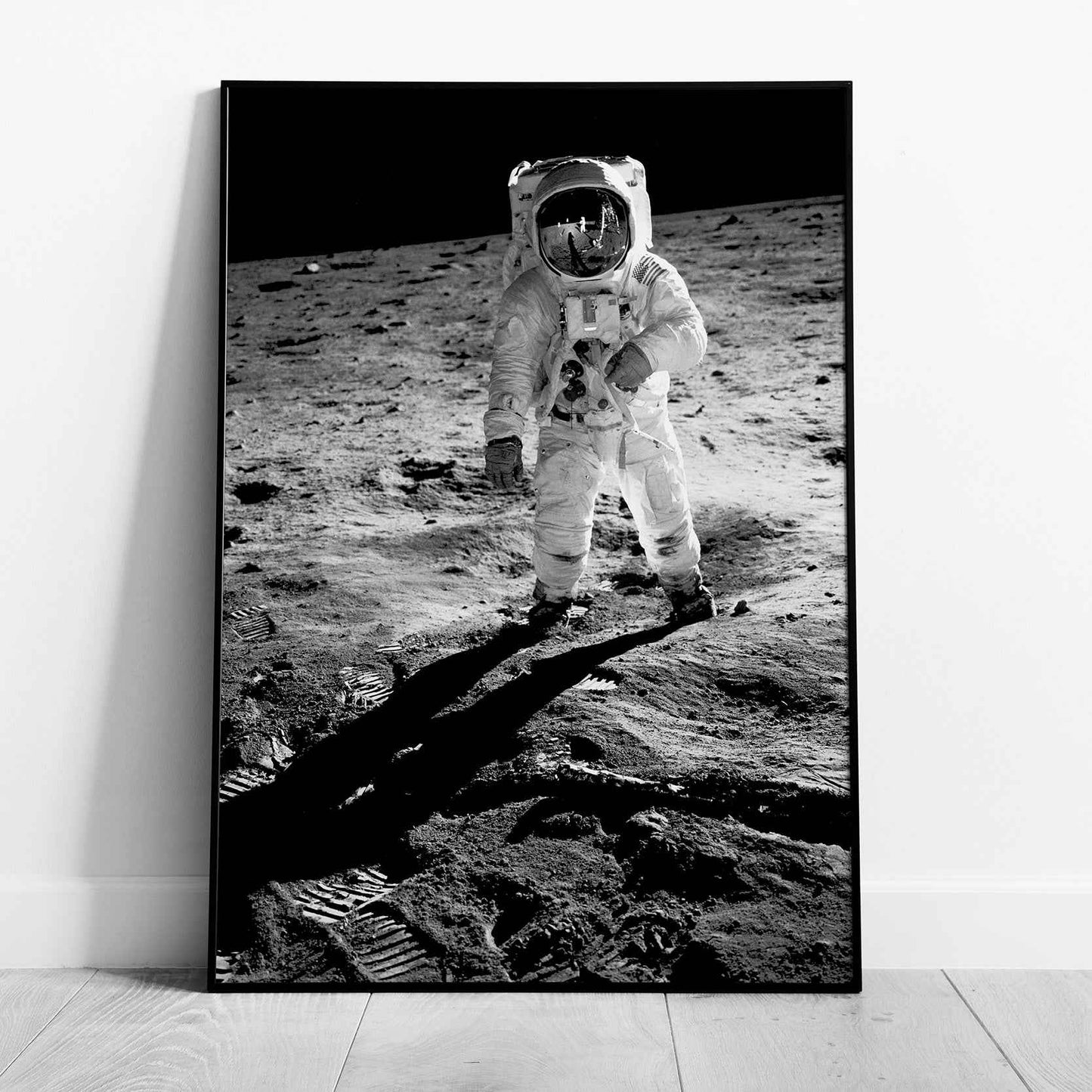 Spaceman on the Moon - Rolled Poster Wall Art Print - House Prints