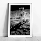 Spaceman on the Moon - Rolled Poster Wall Art Print | House Prints