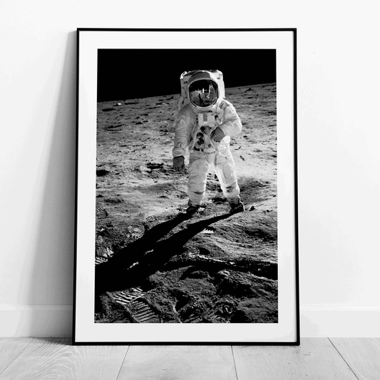 Spaceman on the Moon - Rolled Poster Wall Art Print - House Prints