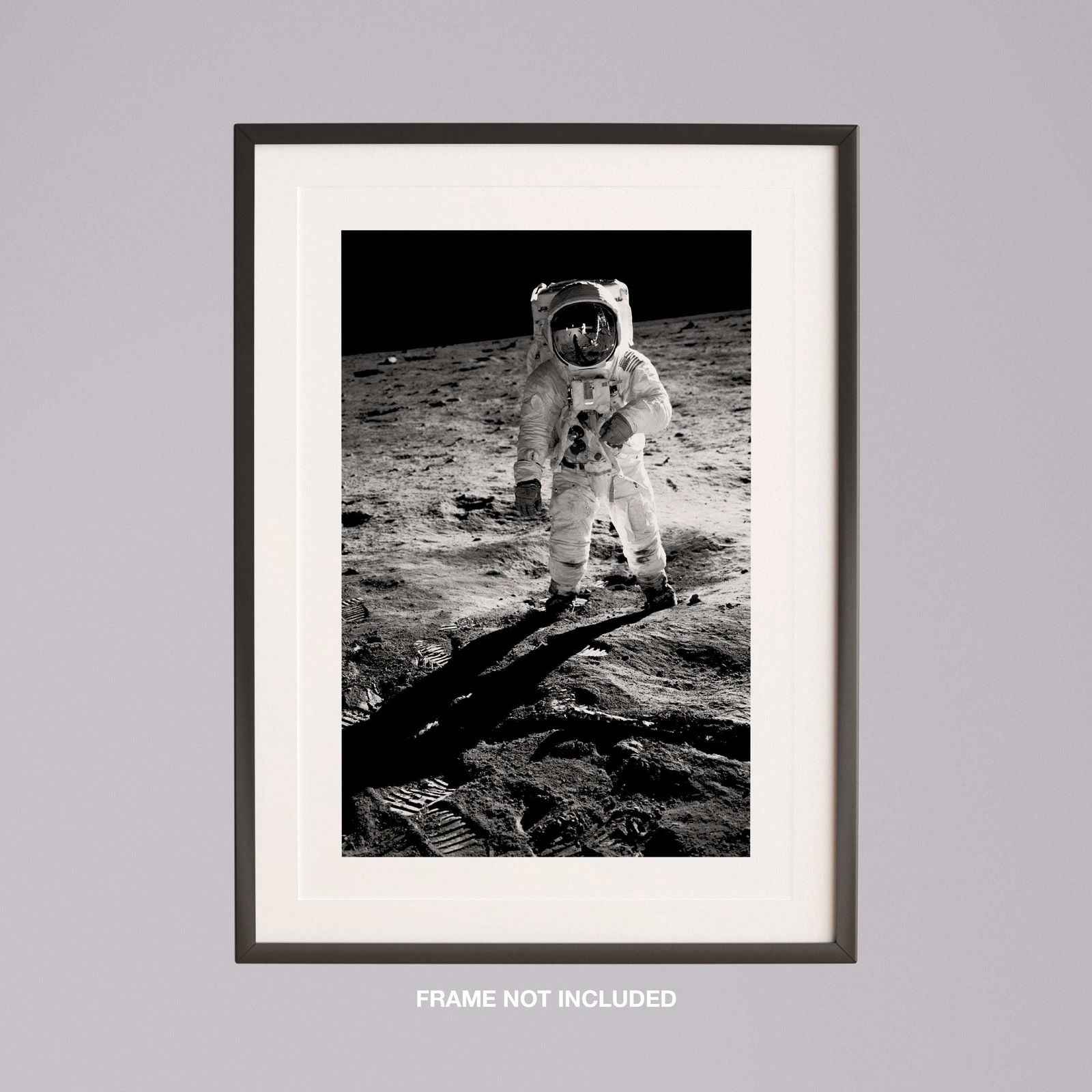 Spaceman on the Moon - Rolled Poster Wall Art Print - House Prints