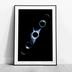 Stages of the Solar Eclipse - Rolled Poster Wall Art Print | House Prints