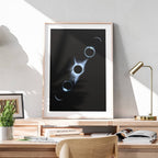 Stages of the Solar Eclipse - Rolled Poster Wall Art Print | House Prints