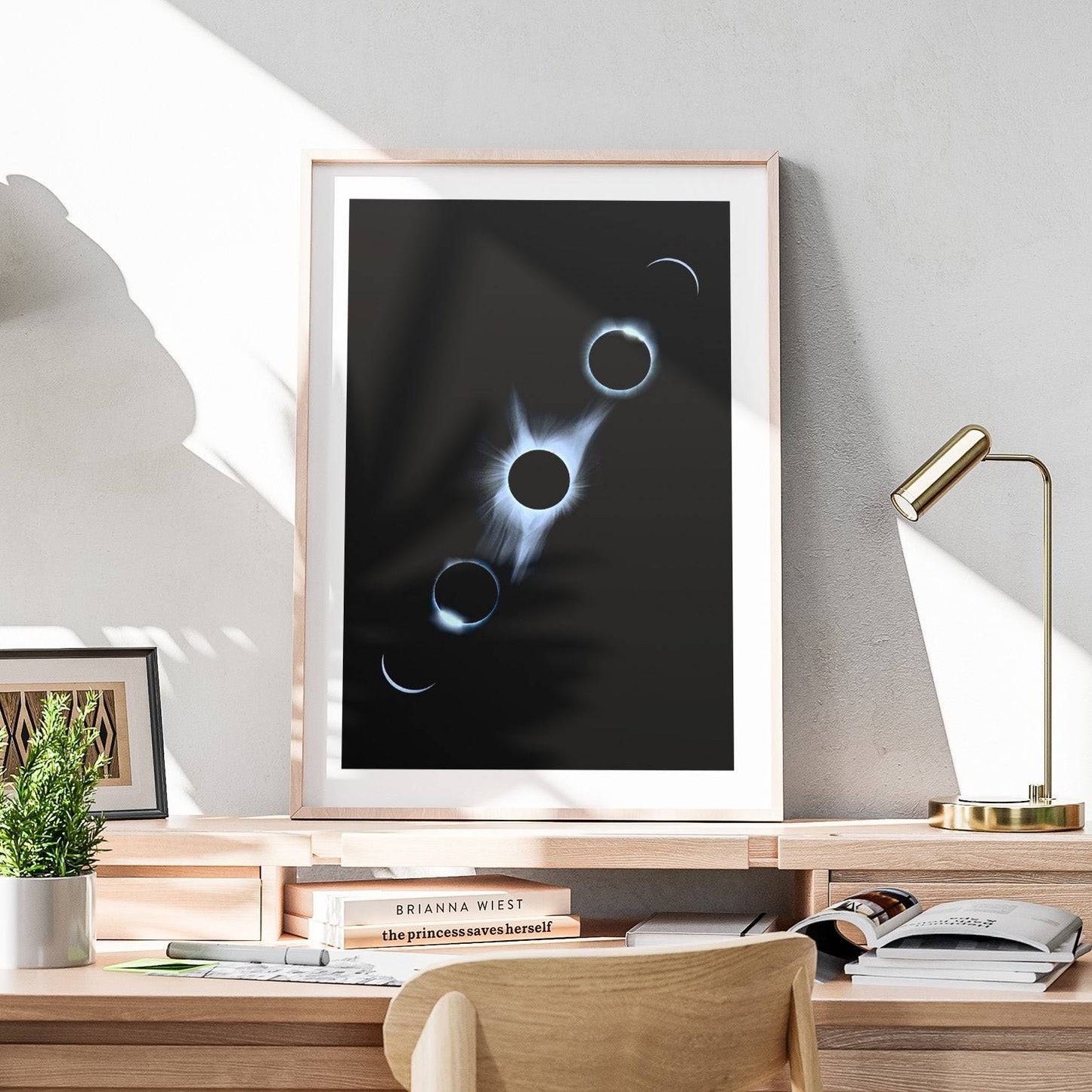 Stages of the Solar Eclipse - Rolled Poster Wall Art Print - House Prints