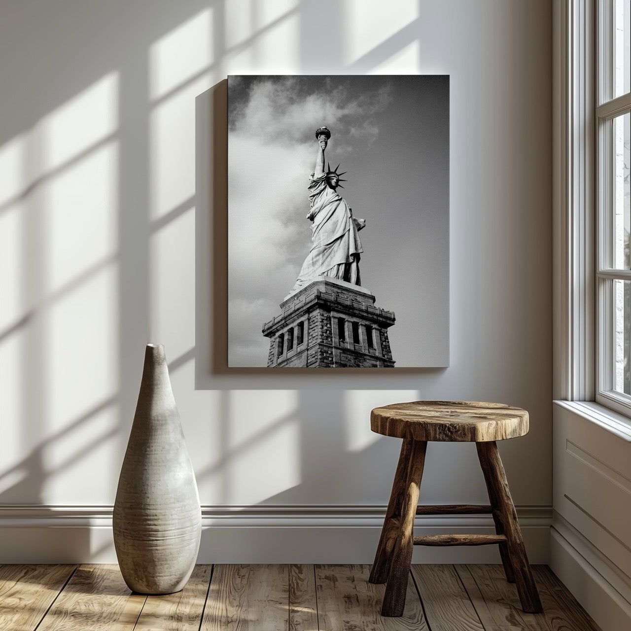 Statue of Liberty New York City - Framed Canvas Wall Art Print | House Prints