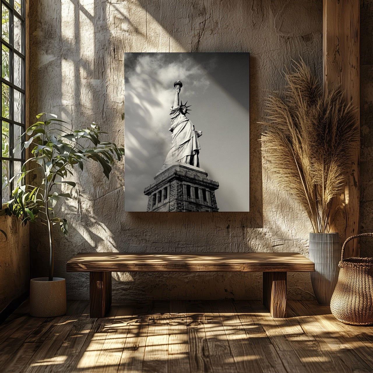 Statue of Liberty New York City - Framed Canvas Wall Art Print | House Prints
