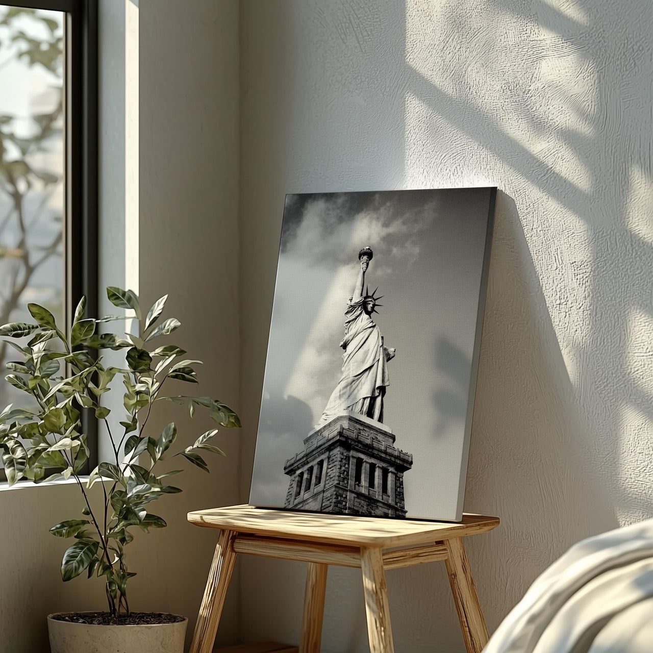 Statue of Liberty New York City - Framed Canvas Wall Art Print | House Prints