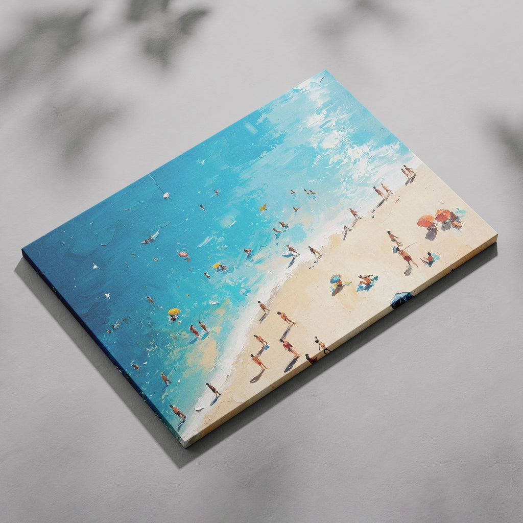 Summer Days at the Beach - Framed Canvas Wall Art Print | House Prints