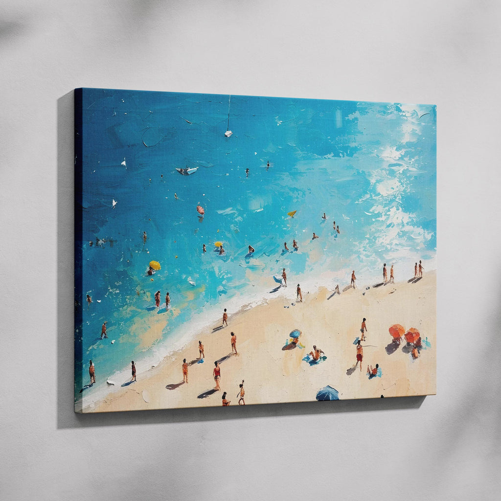 Summer Days at the Beach - Framed Canvas Wall Art Print | House Prints