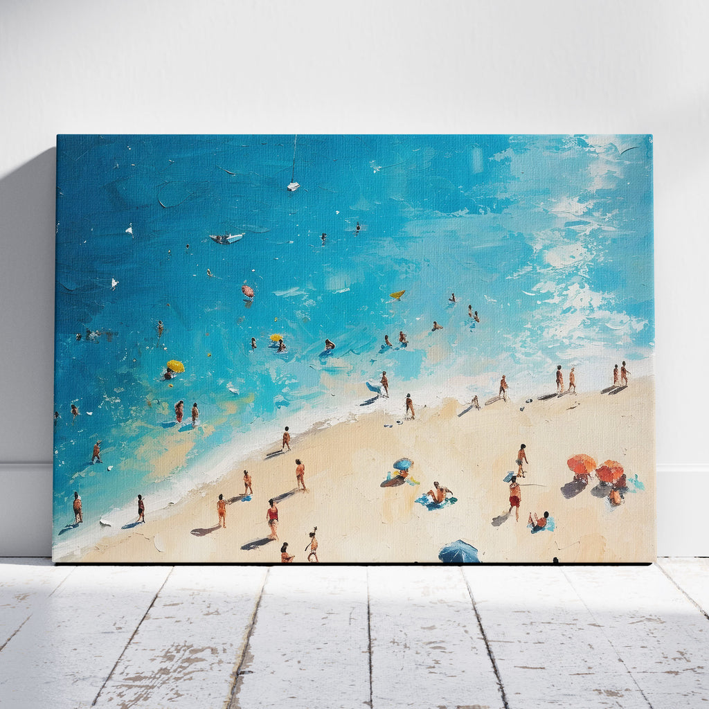 Summer Days at the Beach - Framed Canvas Wall Art Print | House Prints