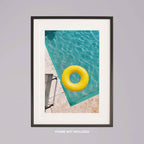 Bright Float in Summer Pool - Rolled Poster Wall Art Print | House Prints