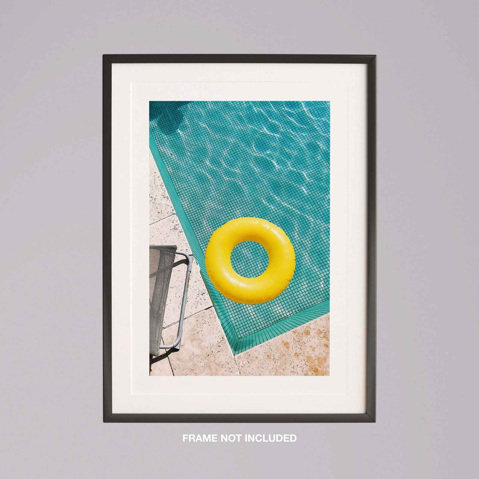 Bright Float in Summer Pool - Rolled Poster Wall Art Print - House Prints