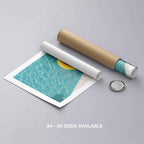 Bright Float in Summer Pool - Rolled Poster Wall Art Print | House Prints