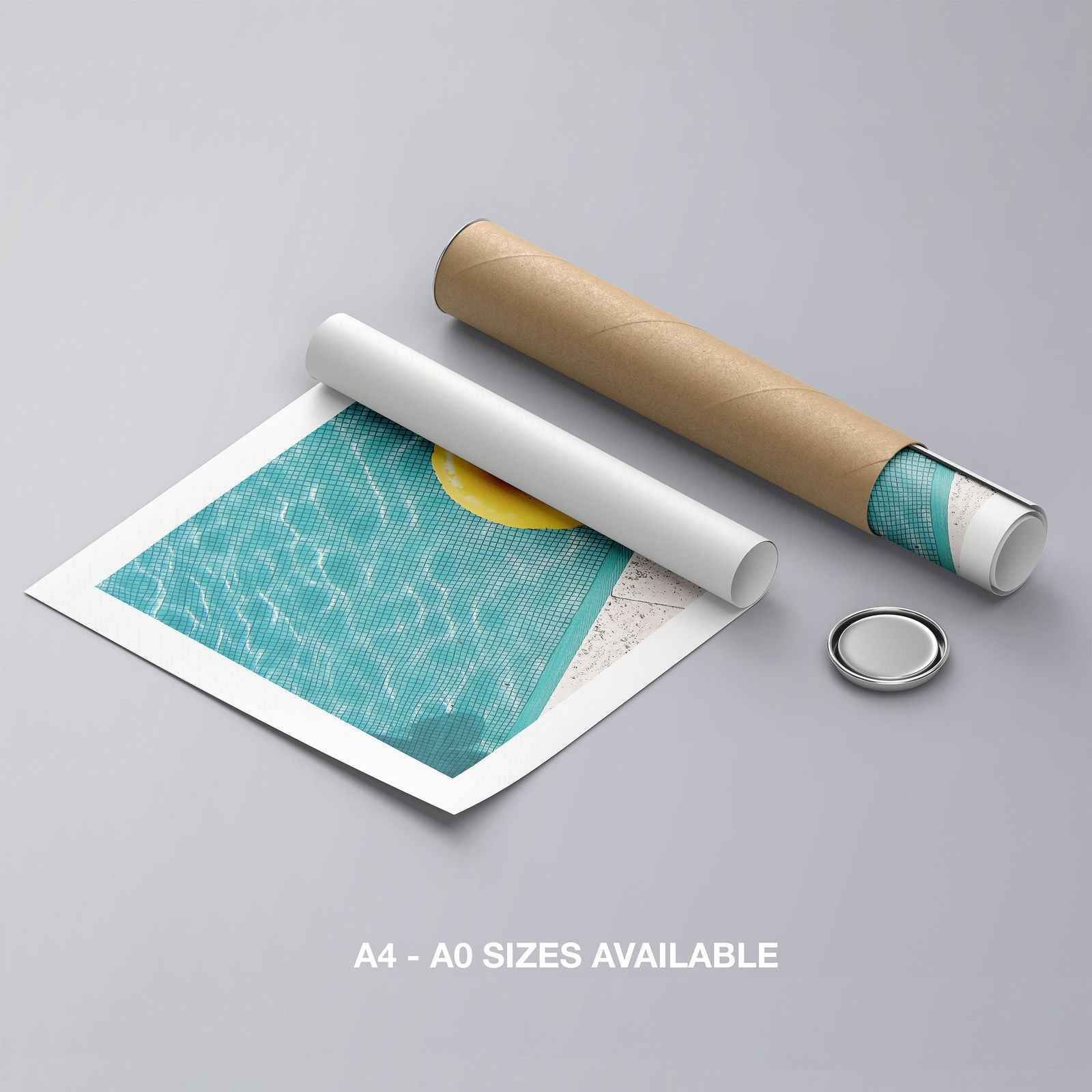 Bright Float in Summer Pool - Rolled Poster Wall Art Print - House Prints