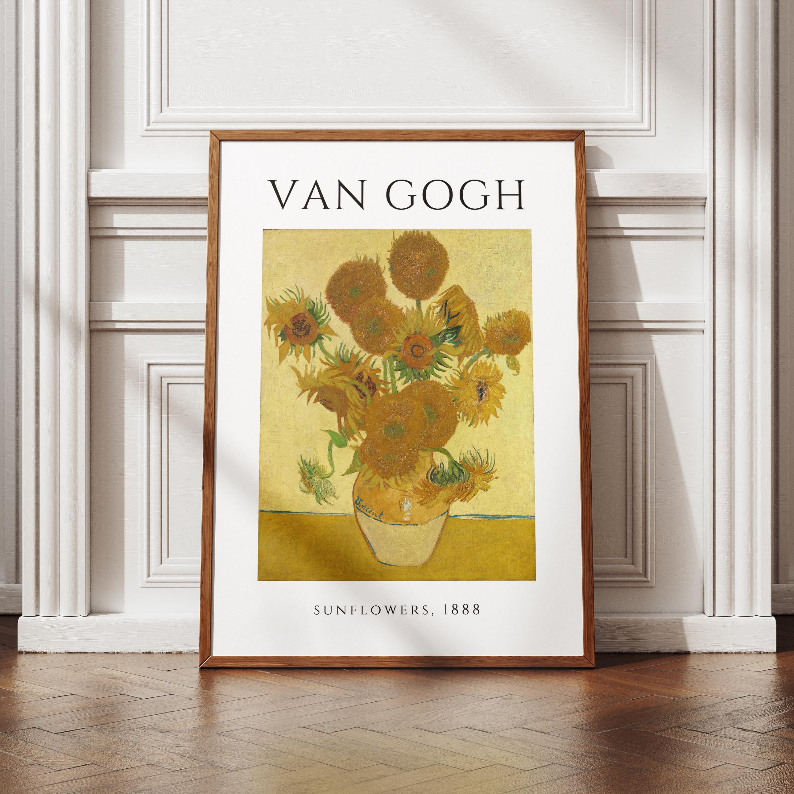 Sunflowers 1888 Art Exhibition - Vincent van Gogh - Rolled Poster Wall Art Print