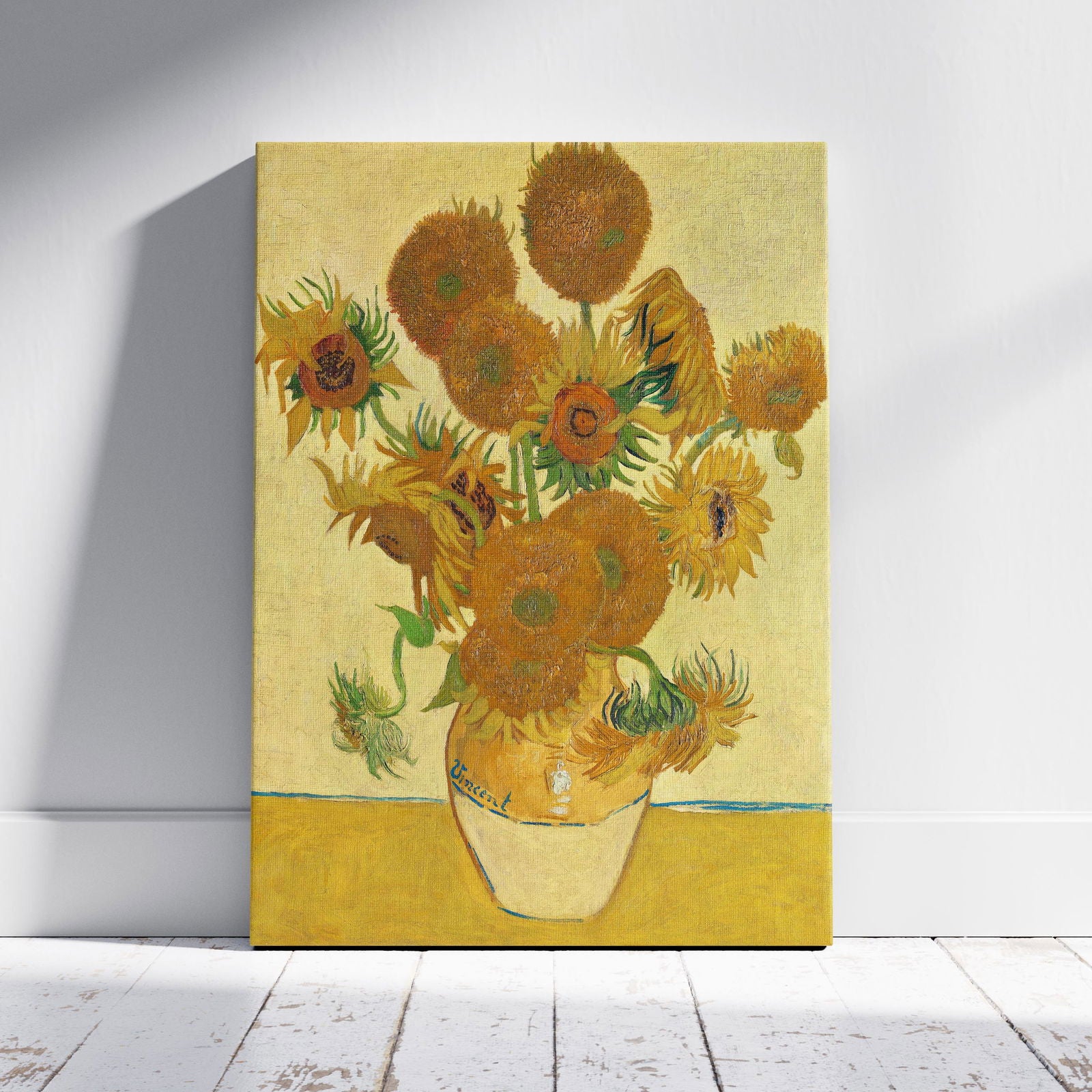 Sunflowers - Vincent van Gogh - Framed Canvas Wall Art Print - House Prints