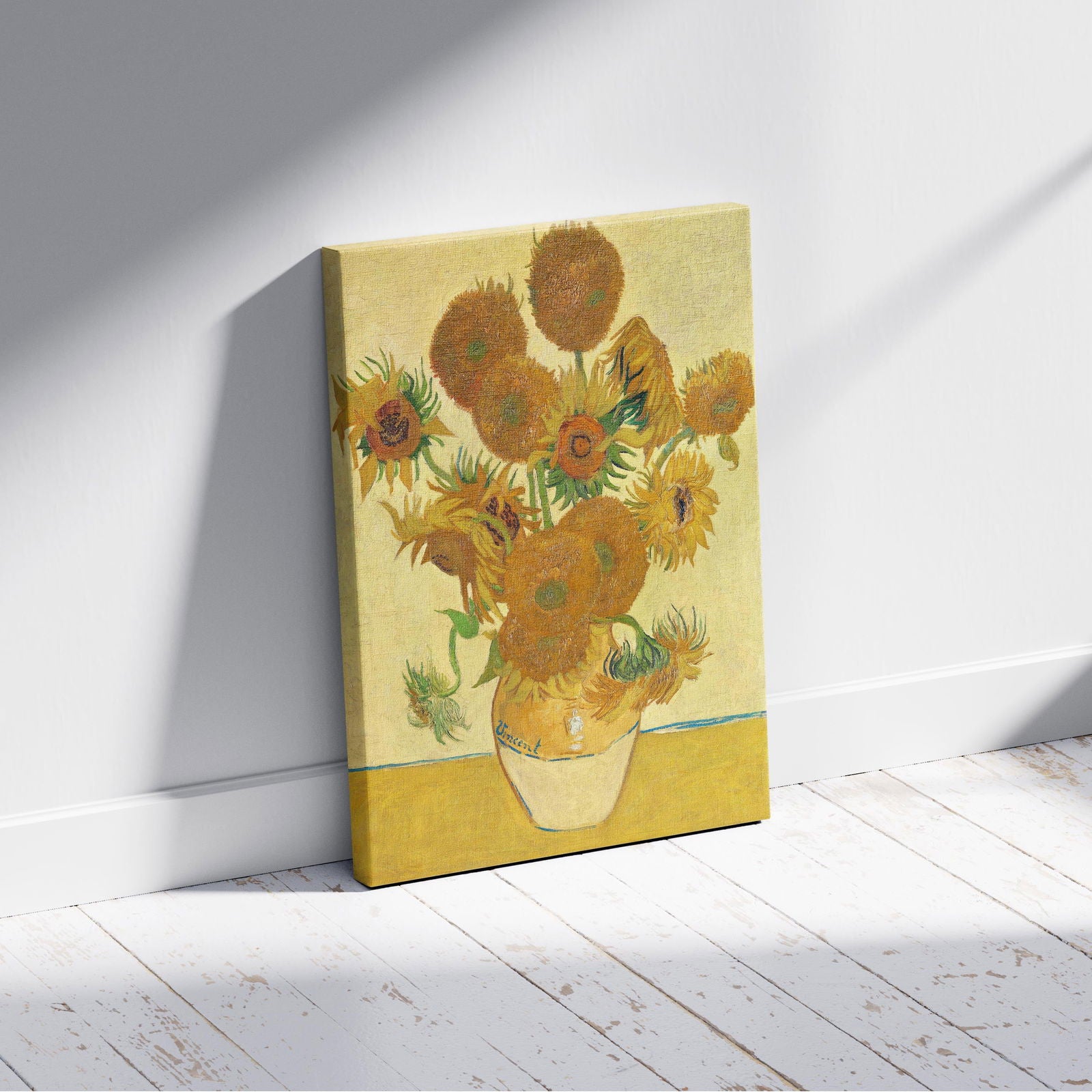 Sunflowers - Vincent van Gogh - Framed Canvas Wall Art Print - House Prints