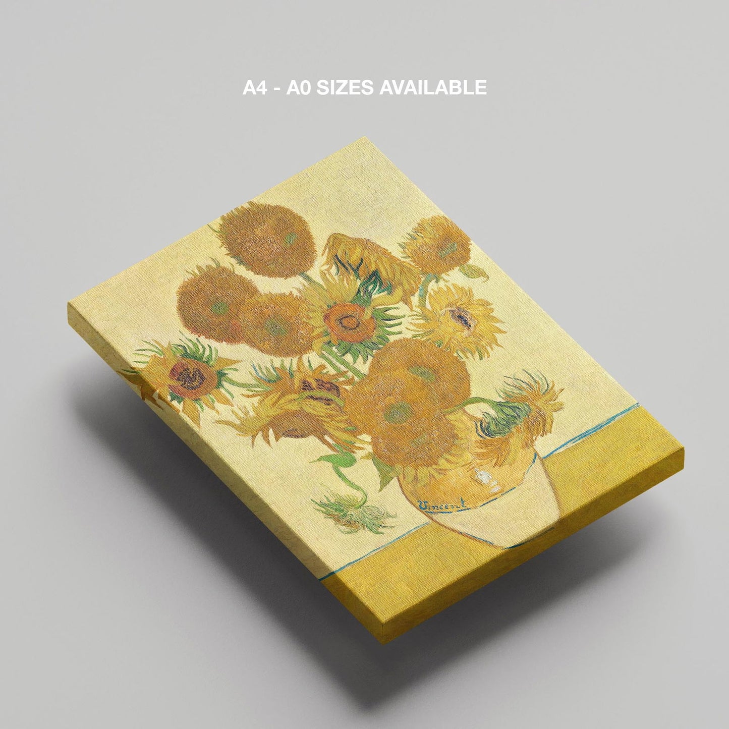 Sunflowers - Vincent van Gogh - Framed Canvas Wall Art Print - House Prints
