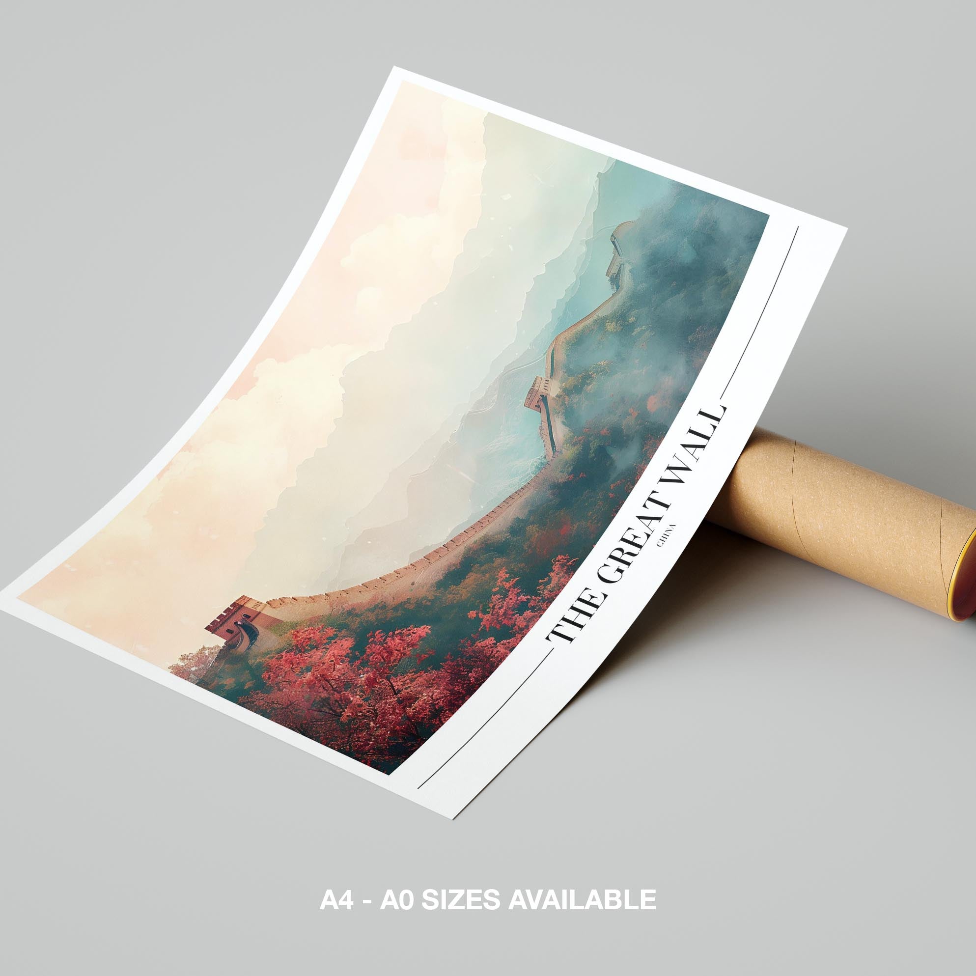 The Great Wall of China World Travel - Rolled Poster Wall Art Print | House Prints