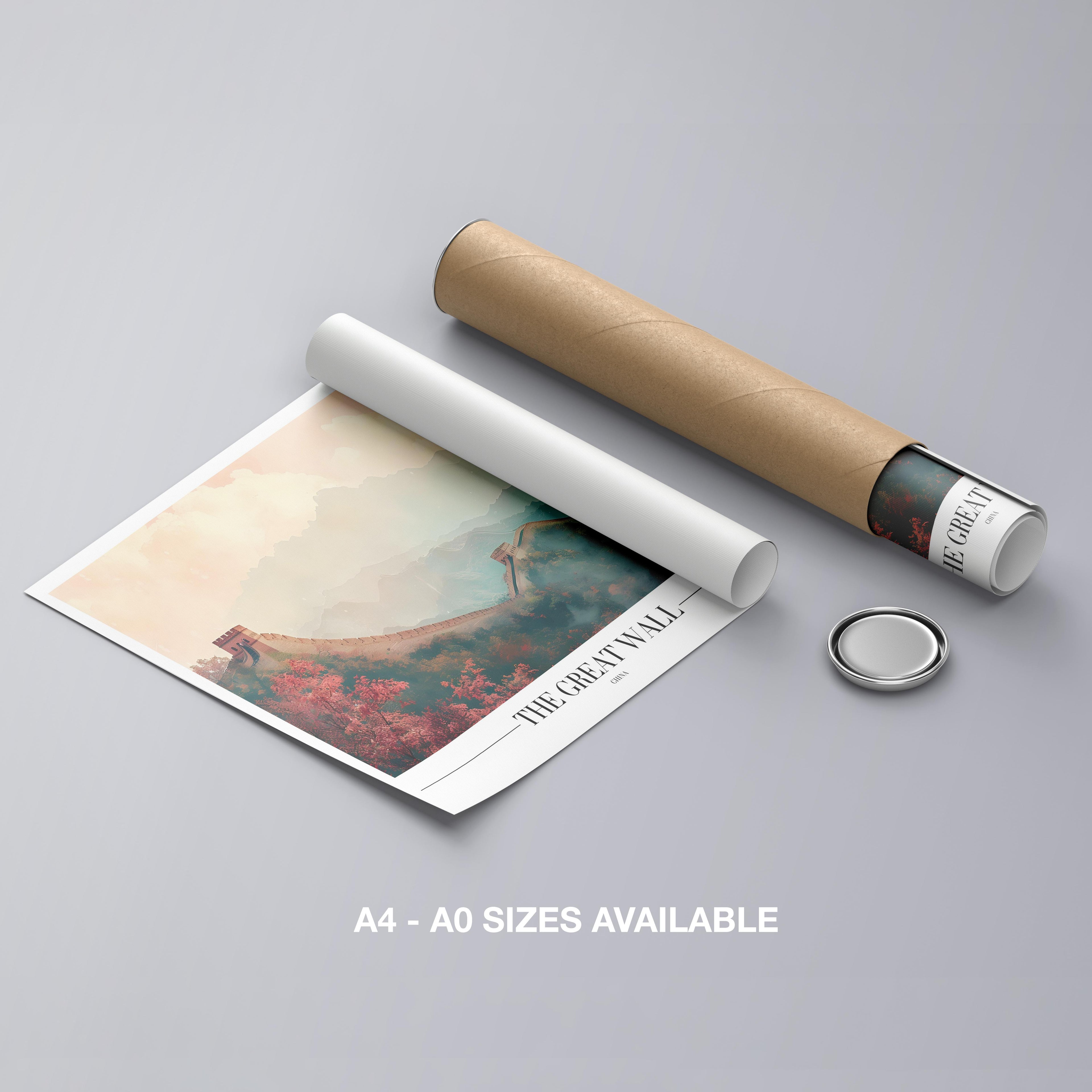 The Great Wall of China World Travel - Rolled Poster Wall Art Print | House Prints