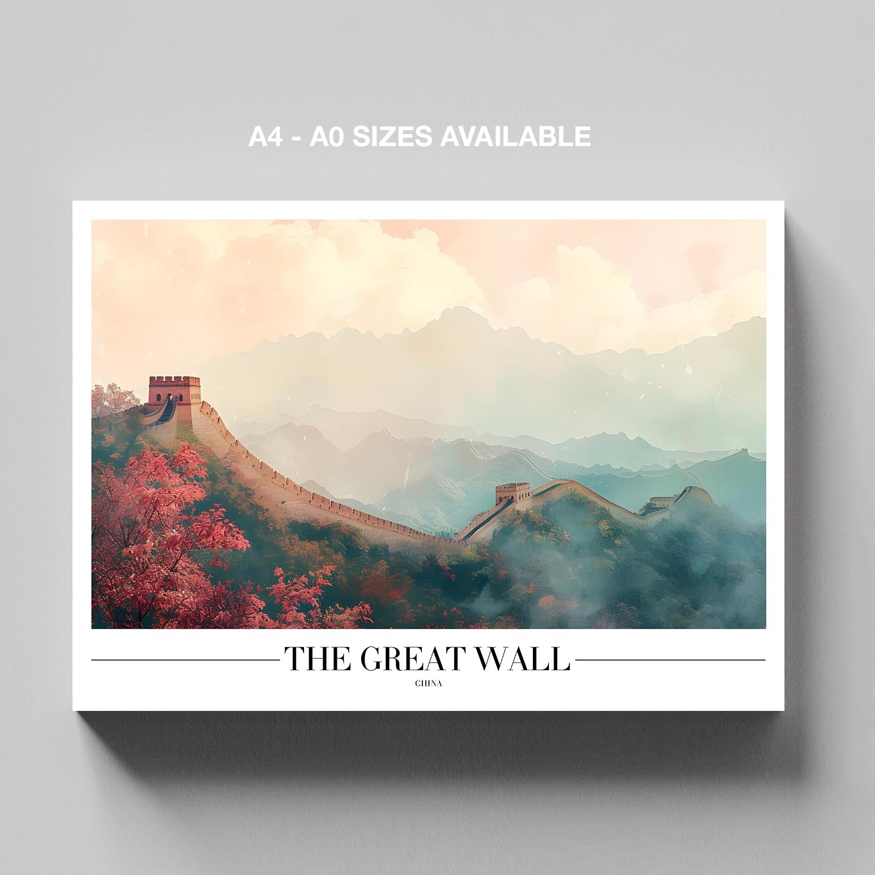 The Great Wall of China World Travel - Framed Canvas Wall Art Print | House Prints