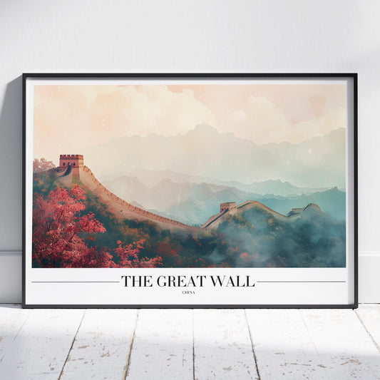 The Great Wall of China World Travel - Rolled Poster Wall Art Print - House Prints