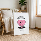Self Love Pink Heart Take It Easy - Framed Canvas Wall Art Print