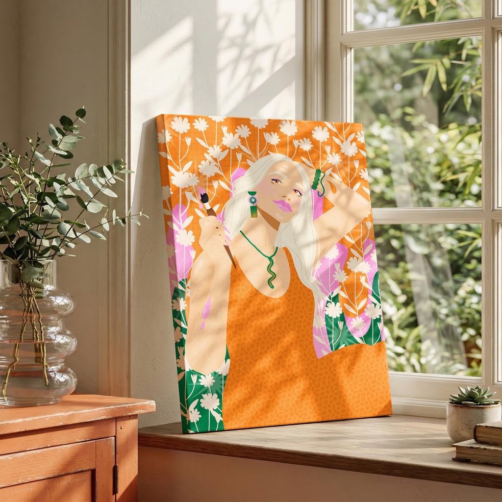 The Artist - Rosalinde Clara - Framed Canvas Wall Art Print | House Prints