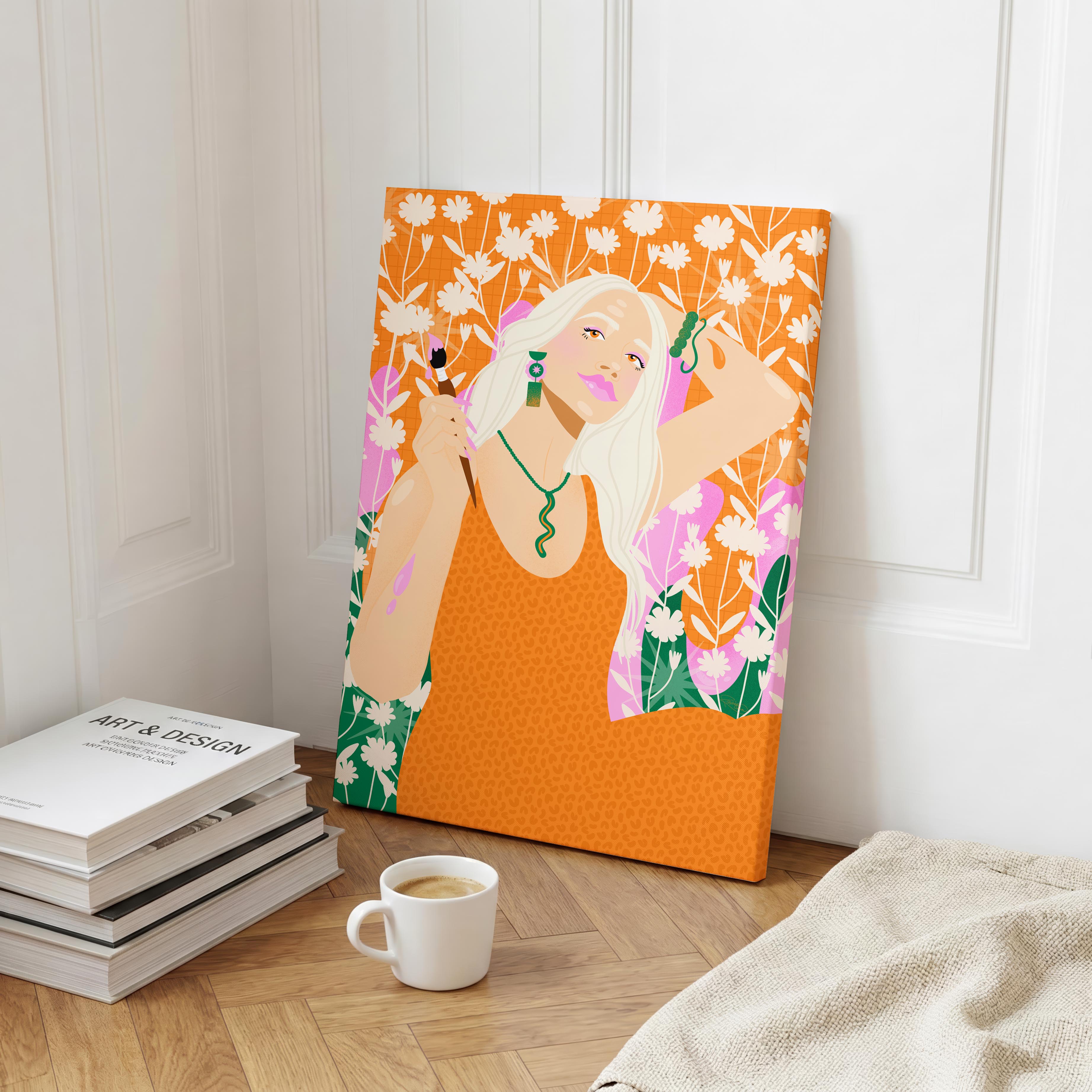 The Artist - Rosalinde Clara - Framed Canvas Wall Art Print | House Prints