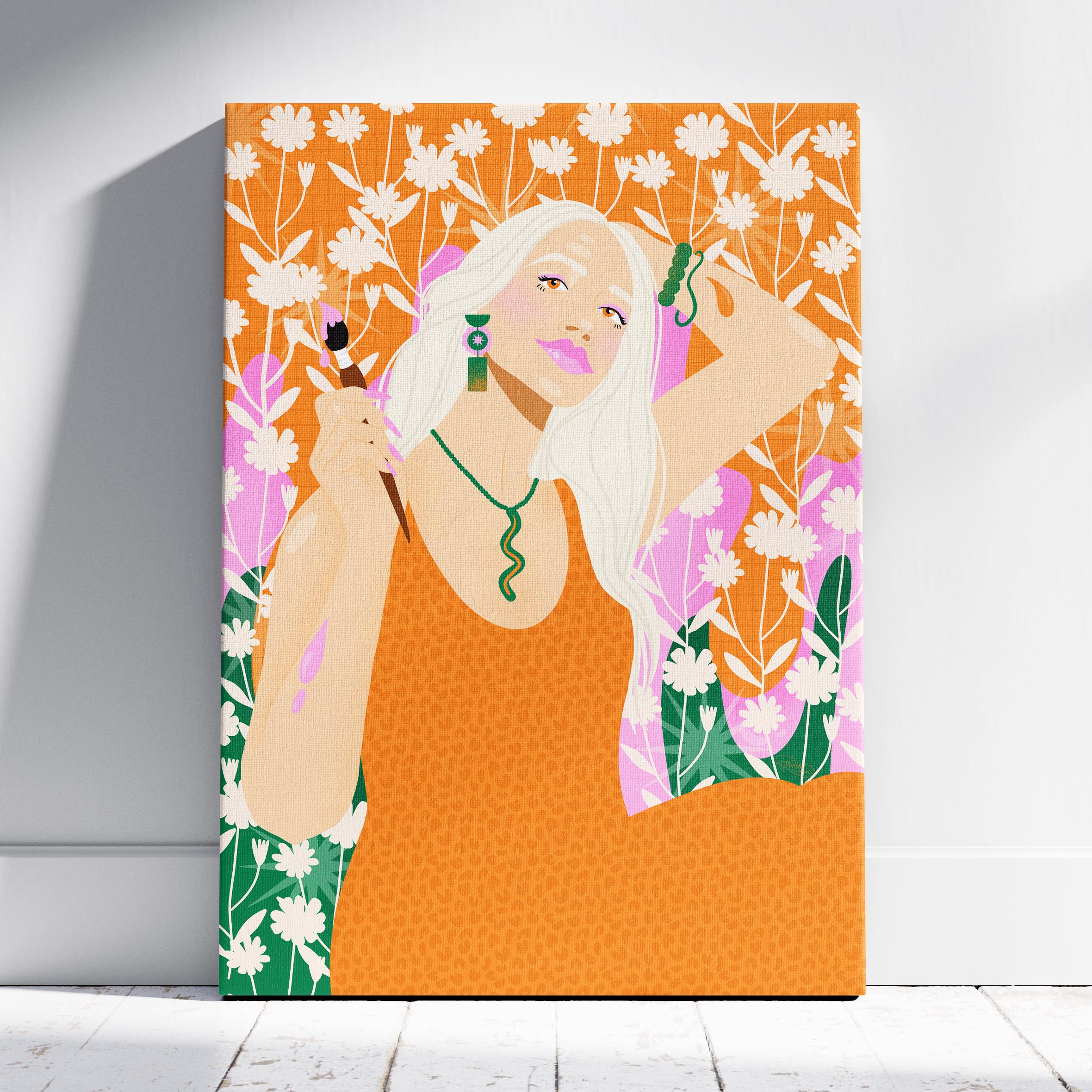 The Artist - Rosalinde Clara - Framed Canvas Wall Art Print | House Prints