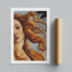 The Birth of Venus Iconic Exhibition - Sandro Botticelli - Rolled Poster Wall Art Print