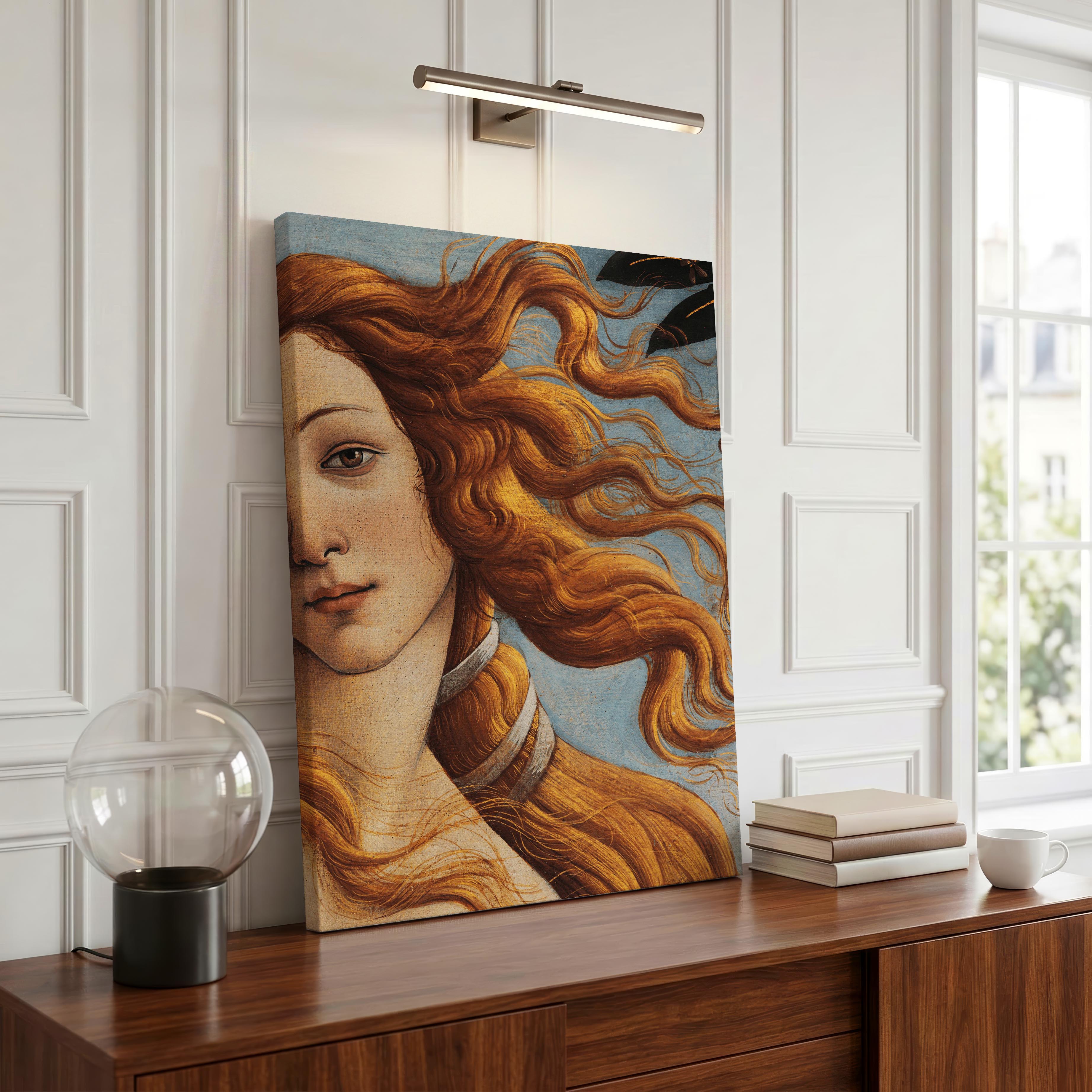 The Birth of Venus Iconic Exhibition - Sandro Botticelli - Framed Canvas Wall Art Print
