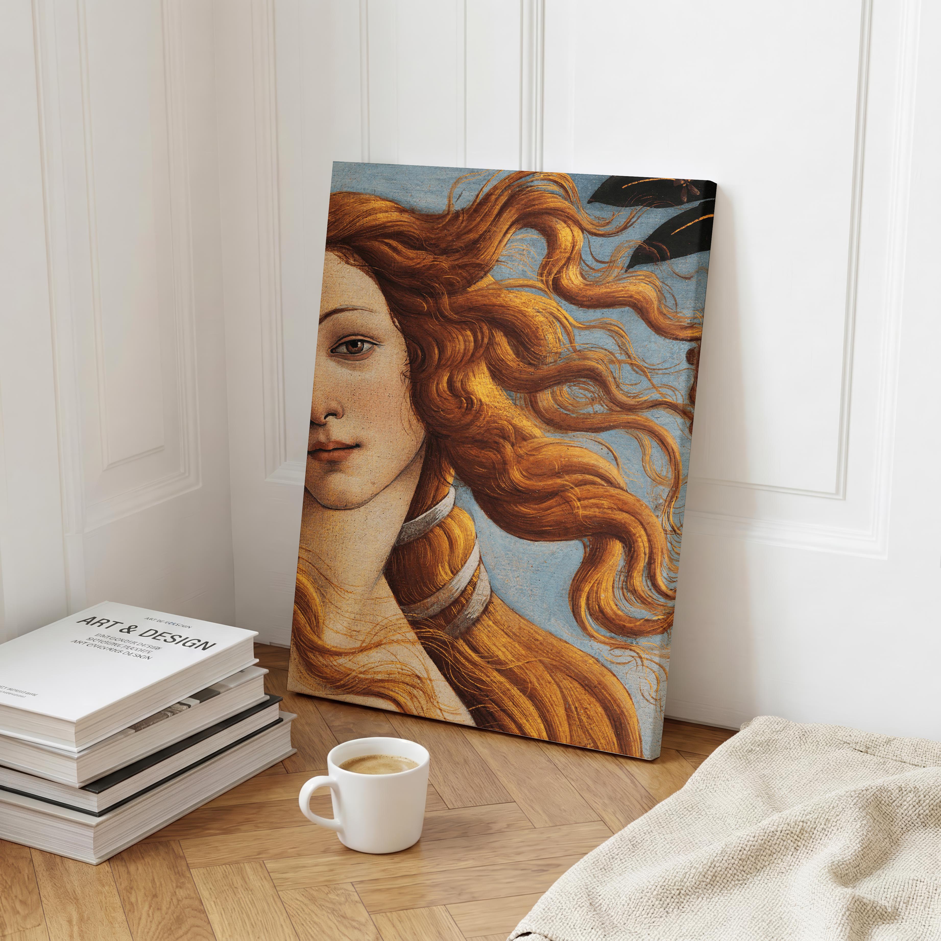 The Birth of Venus Iconic Exhibition - Sandro Botticelli - Framed Canvas Wall Art Print