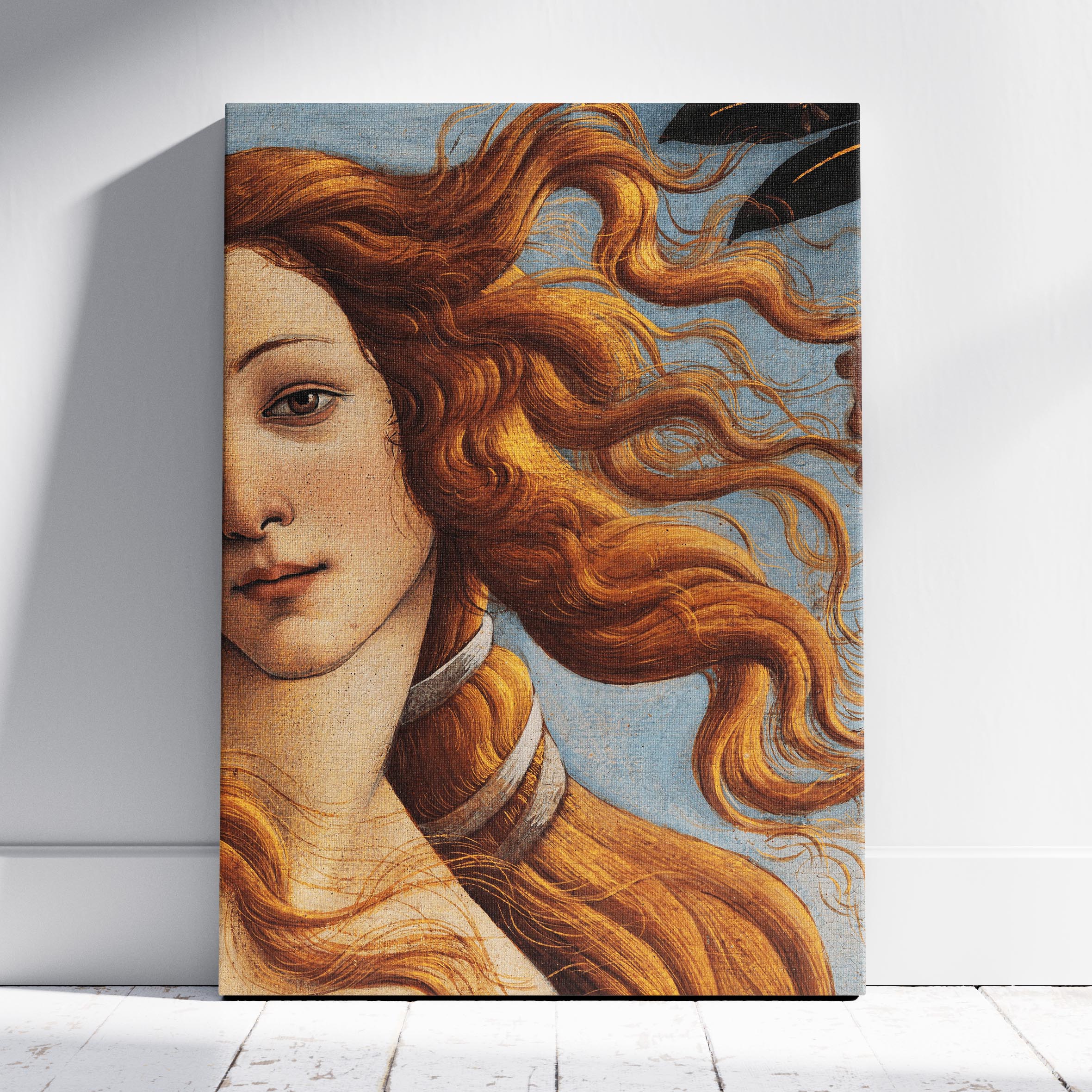 The Birth of Venus Iconic Exhibition - Sandro Botticelli - Framed Canvas Wall Art Print