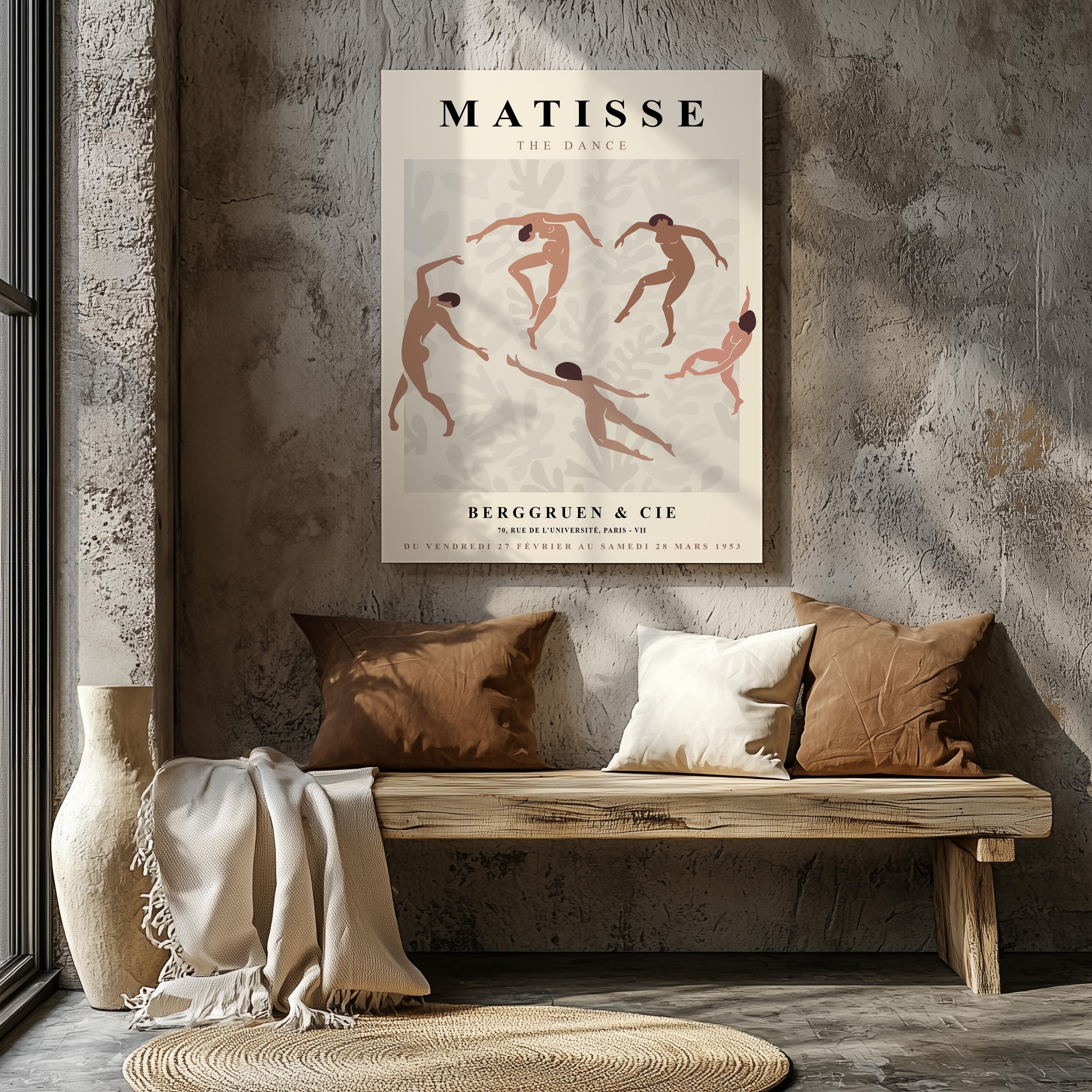 The Dance Abstract Swimming - Henri Matisse - Framed Canvas Wall Art Print | House Prints