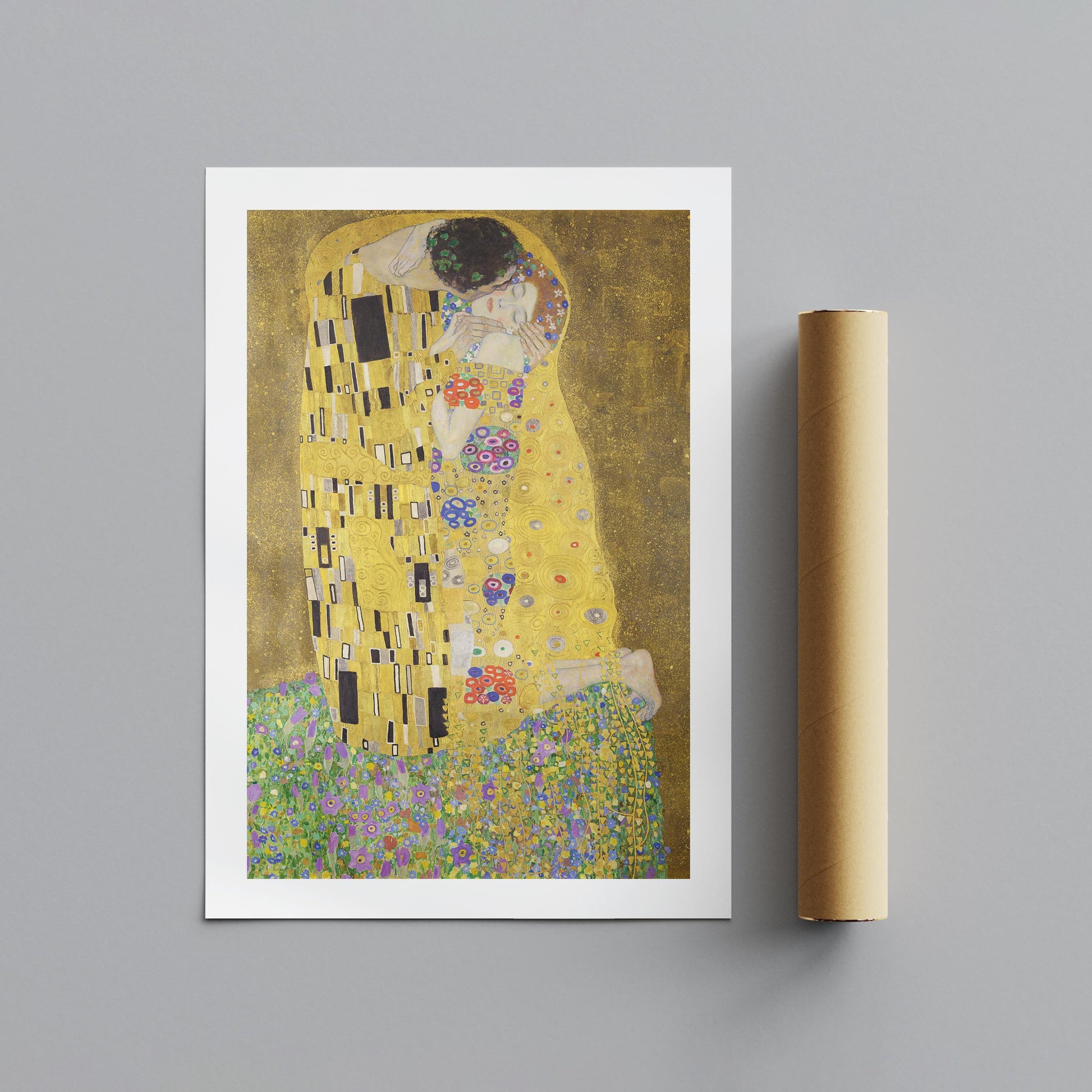 The Kiss - Gustav Klimt - Rolled Poster Wall Art Print - House Prints
