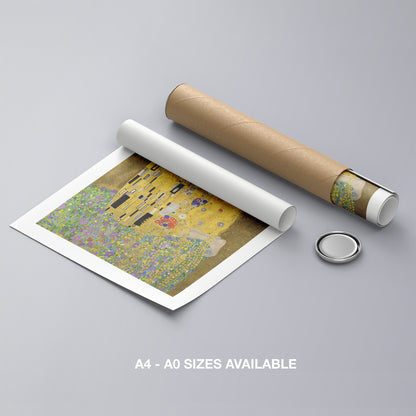 The Kiss - Gustav Klimt - Rolled Poster Wall Art Print - House Prints