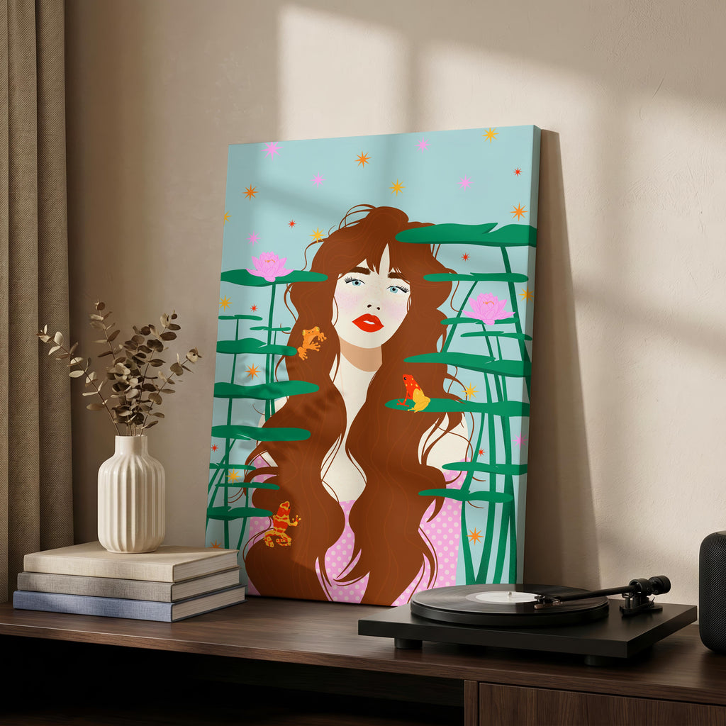 The Quiet Waters - Rosalinde Clara - Framed Canvas Wall Art Print | House Prints