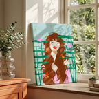 The Quiet Waters - Rosalinde Clara - Framed Canvas Wall Art Print | House Prints