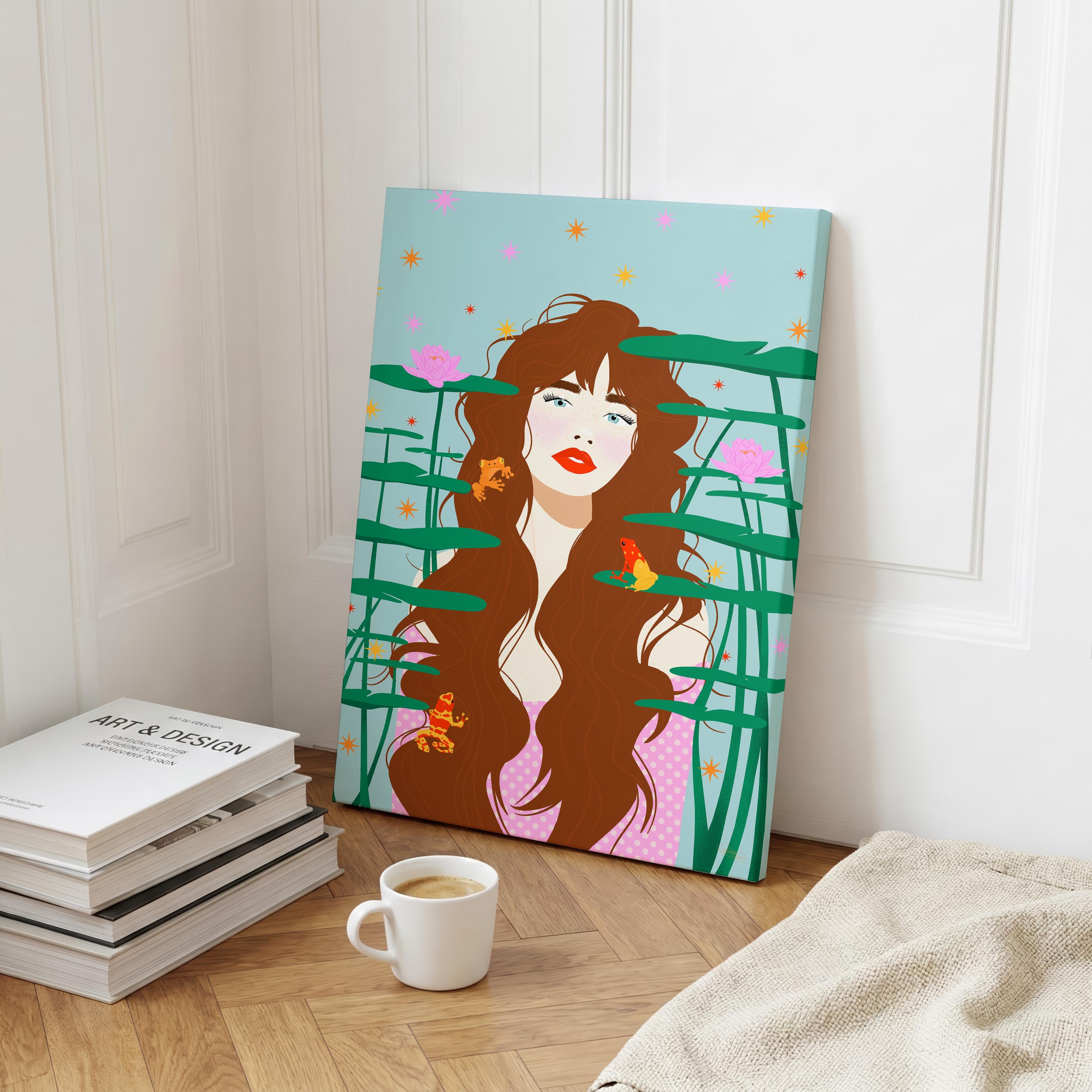 The Quiet Waters - Rosalinde Clara - Framed Canvas Wall Art Print | House Prints