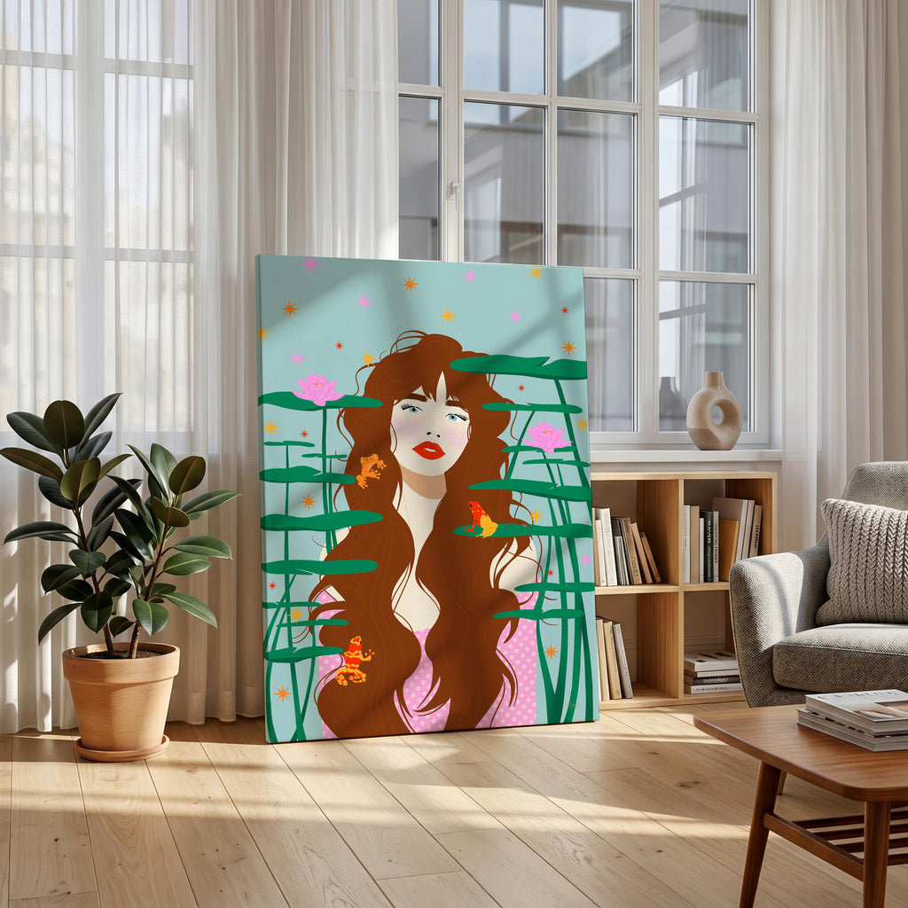 The Quiet Waters - Rosalinde Clara - Framed Canvas Wall Art Print | House Prints