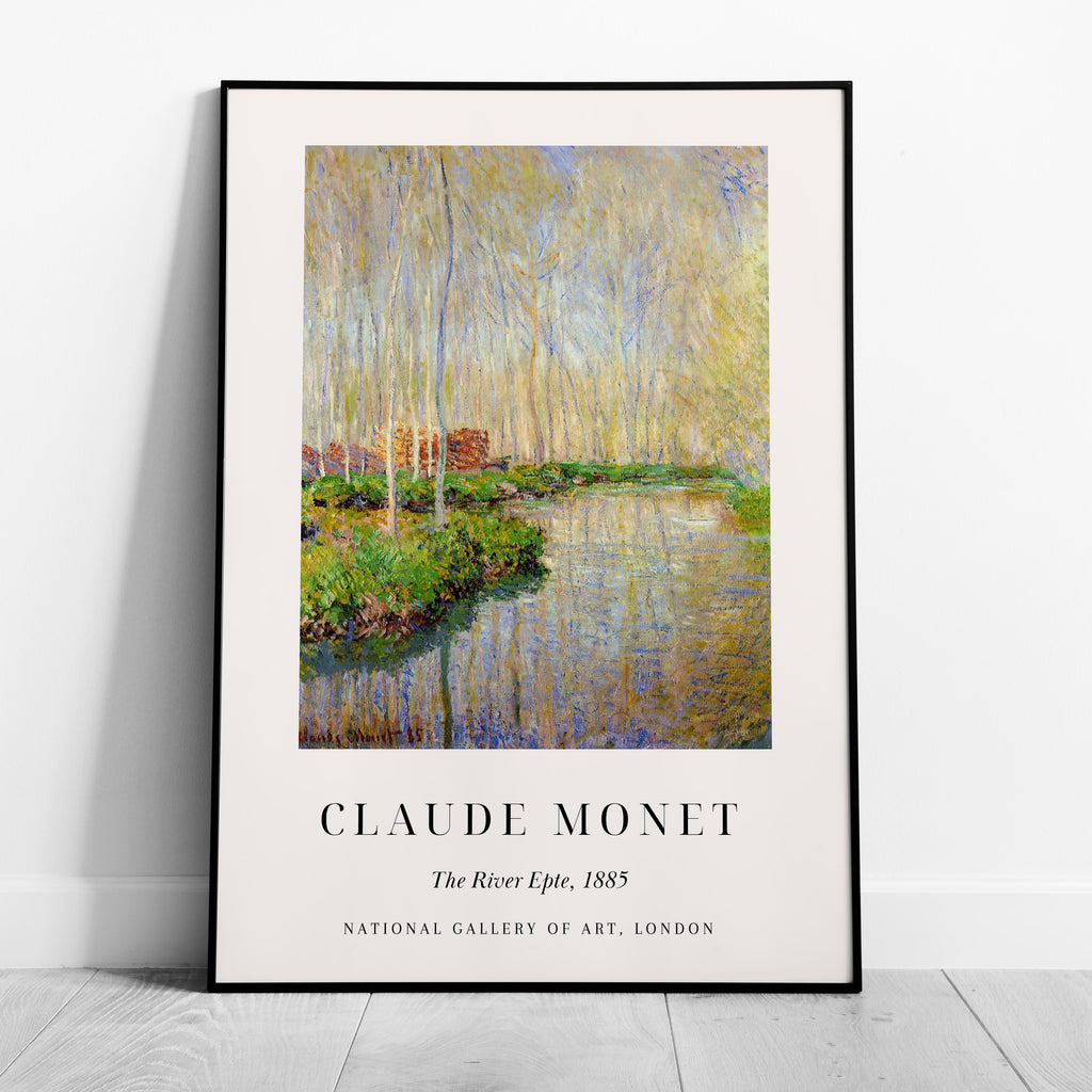 The River Epte 1885 Art Exhibition - Claude Monét - Rolled Poster Wall Art Print