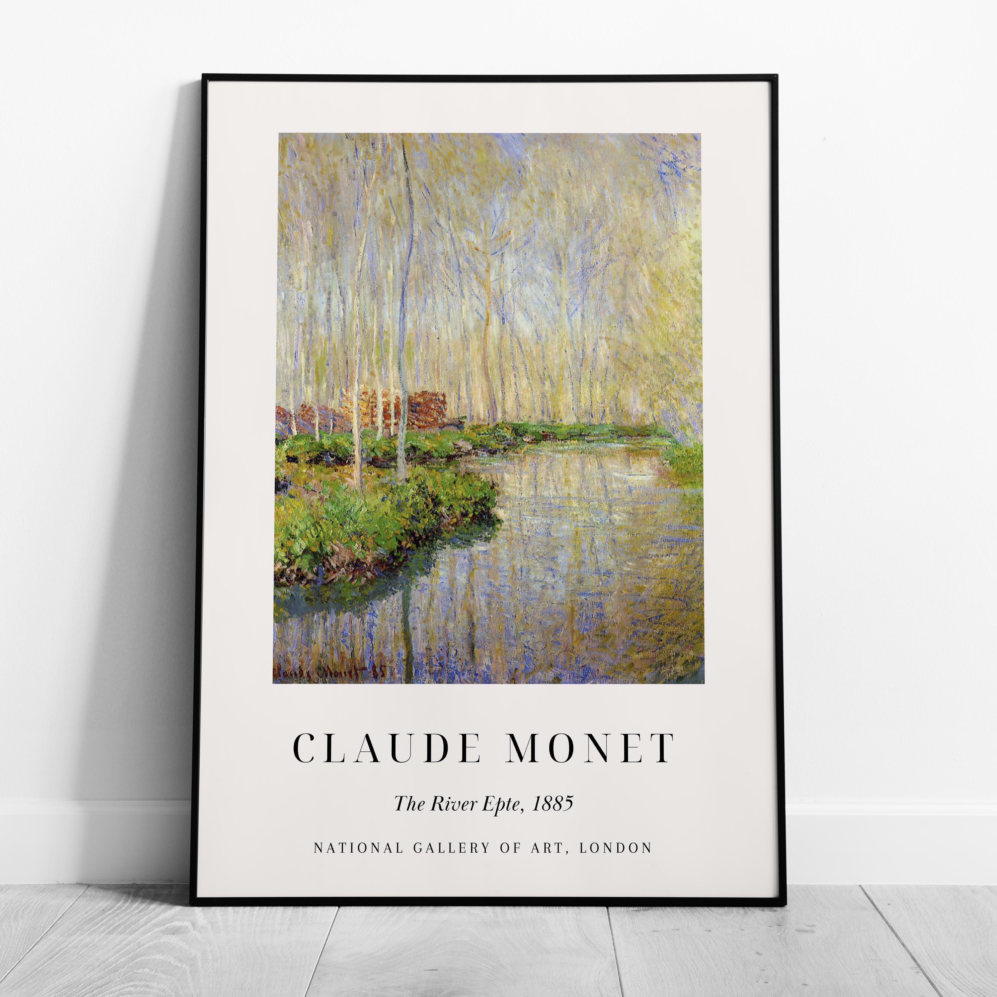 The River Epte 1885 Art Exhibition - Claude Monét - Rolled Poster Wall Art Print