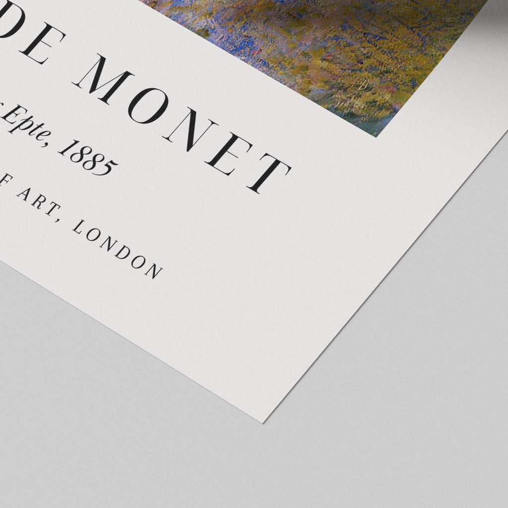The River Epte 1885 Art Exhibition - Claude Monét - Rolled Poster Wall Art Print