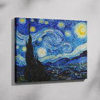 The Starry Night - Vincent van Gogh - Framed Canvas Wall Art Print | House Prints