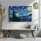The Starry Night - Vincent van Gogh - Framed Canvas Wall Art Print | House Prints