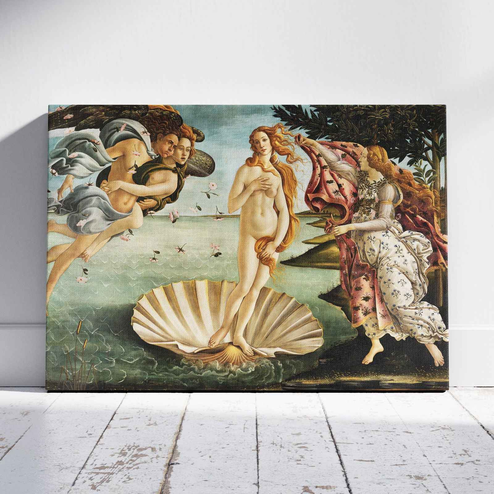 The Birth of Venus - Sandro Botticelli - Framed Canvas Wall Art Print - House Prints