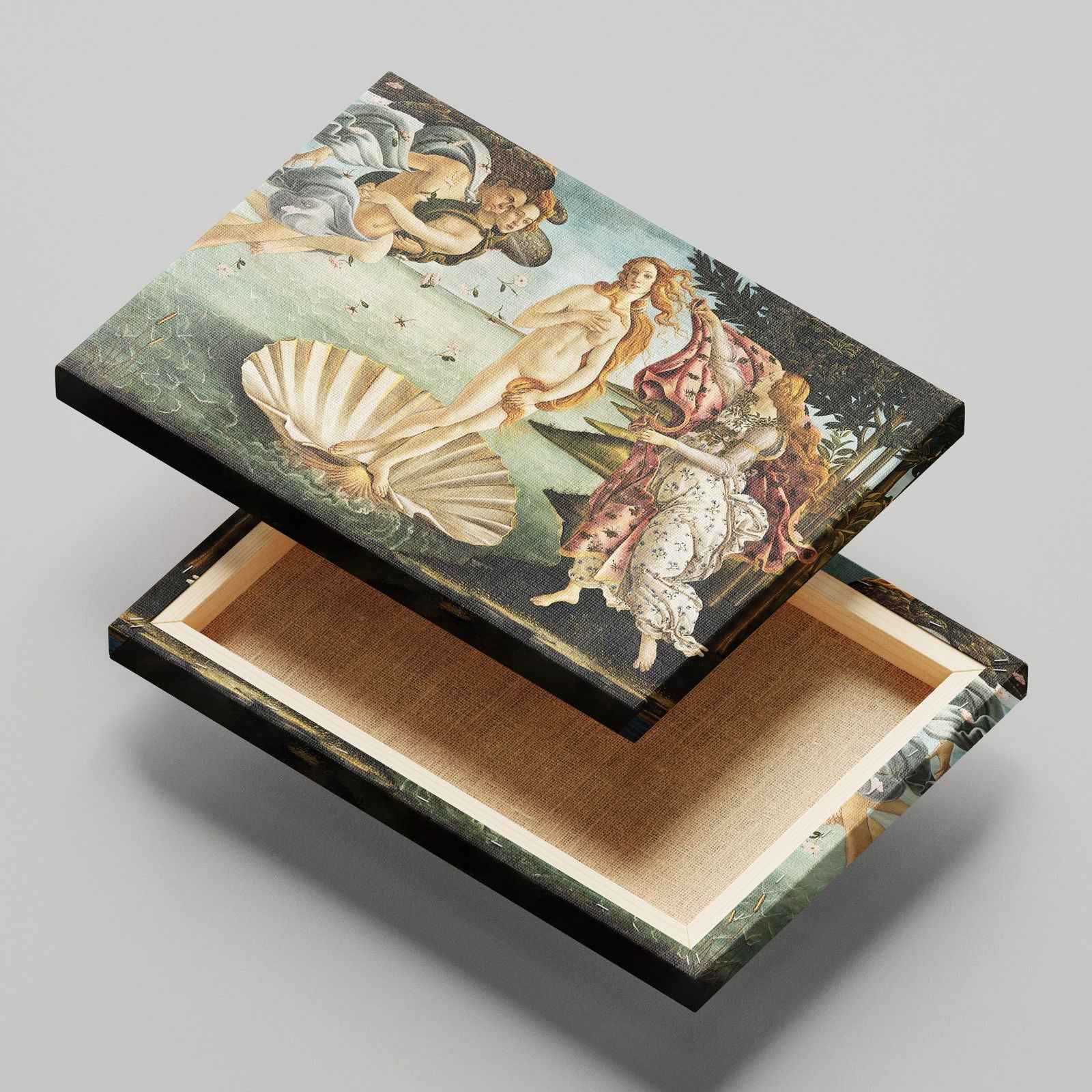 The Birth of Venus - Sandro Botticelli - Framed Canvas Wall Art Print - House Prints