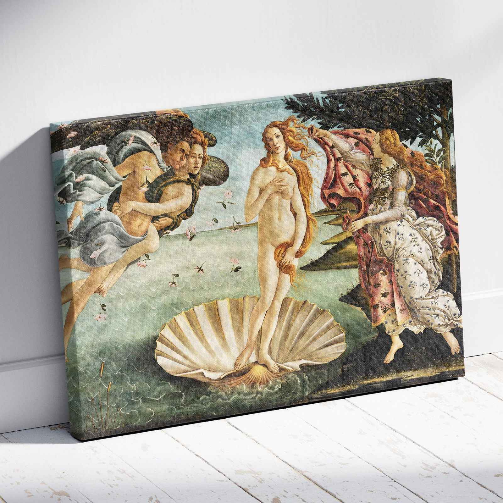 The Birth of Venus - Sandro Botticelli - Framed Canvas Wall Art Print - House Prints