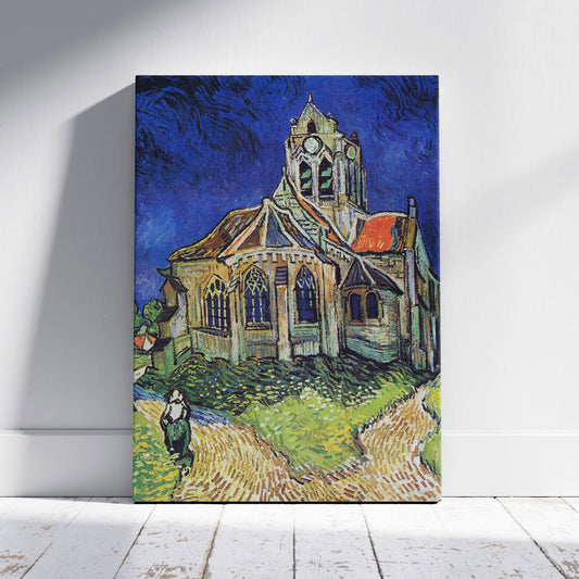 The Church at Auvers - Vincent van Gogh - Framed Canvas Wall Art Print - House Prints